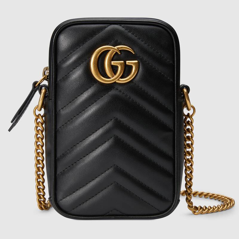 Gucci GG Marmont Mini Shoulder Bag 598597 Black